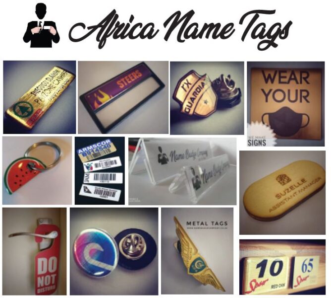Africa Name Tags