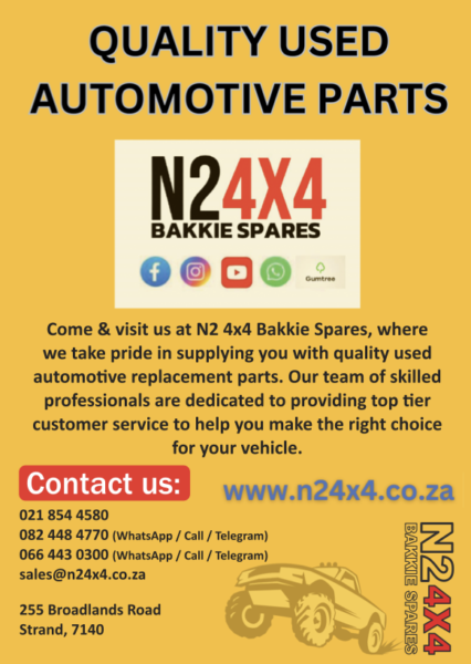 N2 4×4 Bakkie Spares