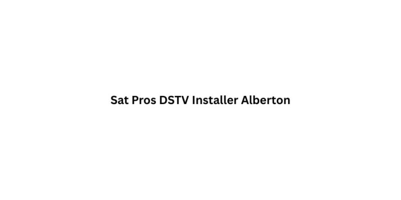 Sat Pros DSTV Installer Alberton